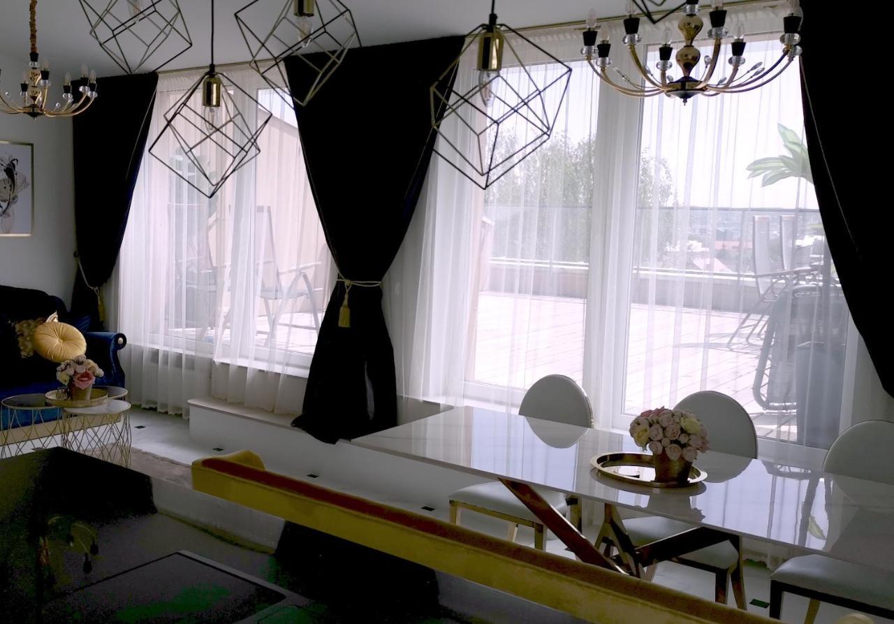 Ferienwohnung Luxury Penthouse With Large Terrace & Panoramic Old Town View Wilna Exterior foto